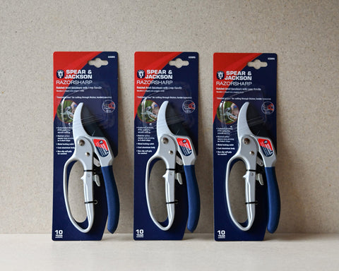 Spear & Jackson Ratchet Anvil Pruning Shears Gardening Tools