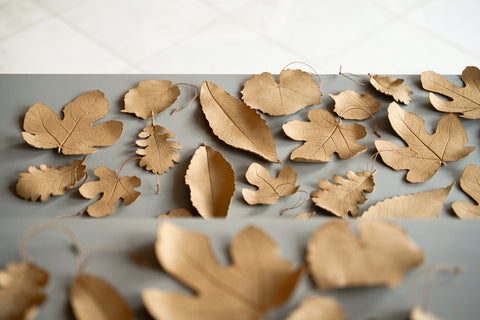 alissa coe studio ceramic leaves ornaments sculptures