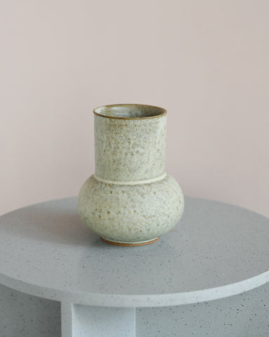 alissa coe studio boule ceramic vase jade glazed stoneware 