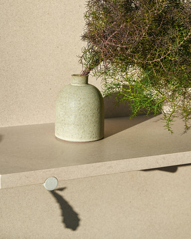 alissa coe studio dome ceramic vase jade glazed stoneware 