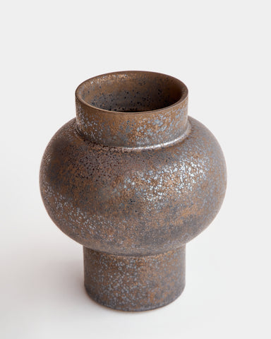 alissa coe studio high-boule ceramic vase bronze glaze