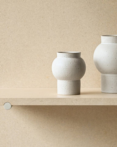 alissa coe studio vases ceramic high-boule white glaze pair