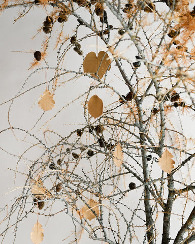alissa coe studio leaf ornaments ceramic