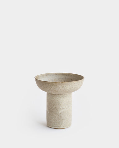 alissa coe studio pedestal ceramic vase jade glaze