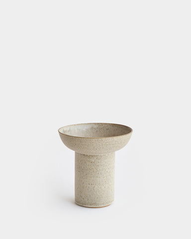 alissa coe studio pedestal ceramic vase jade glaze