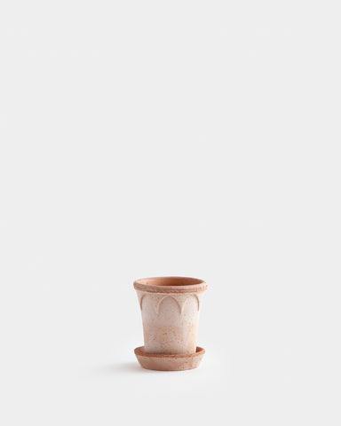 bergs potter elizabeth planter 12cm 3.75" rose terracotta