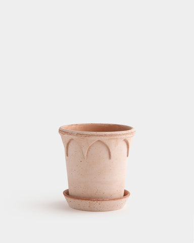 bergs potter elizabeth planter 21 cm 7" rose terracotta