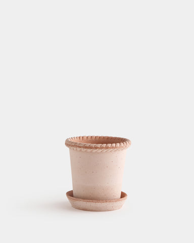 bergs potter emilia planter 18 cm 5.75" rose terracotta