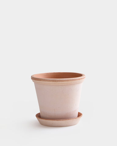 bergs potter flora planter 25cm 9" rose terracotta