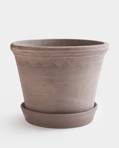 bergs potter flora planter 50cm 18.5" grey terracotta
