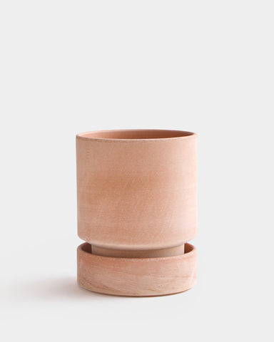 bergs potter hoff planter 25 cm 9" rose terracotta