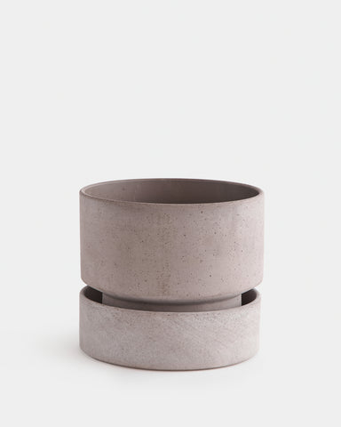 bergs potter hoff planter 30cm 10" grey terracotta