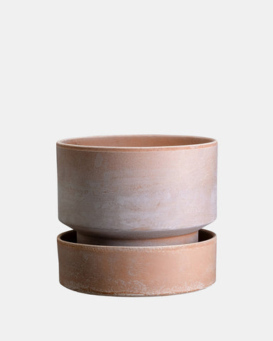 bergs potter hoff planter 40cm 15.5" rose terracotta