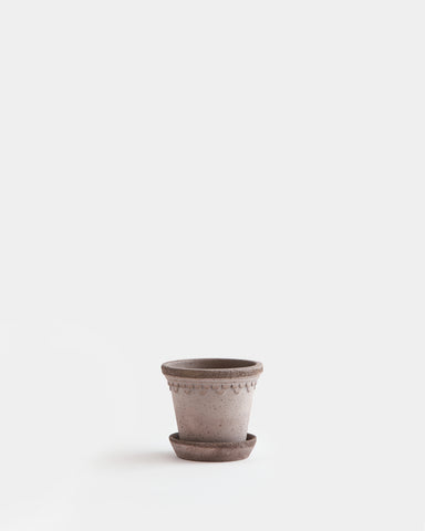 bergs potter kobenhavner planter 12 cm 4.25" grey terracotta