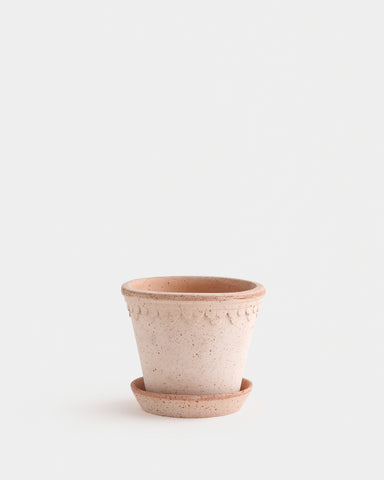 bergs potter kobenhavner planter 18cm 6.5" rose terracotta