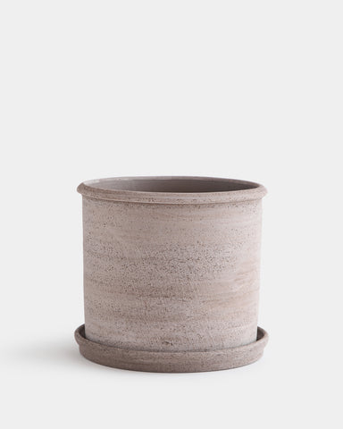 bergs potter modena planter 30cm 10.75" grey terracottta