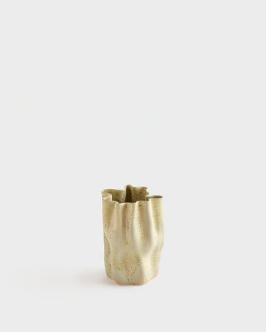 clam lab ceramic vase crystal green bag