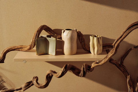 clam lab ceramic vases rosca cipo vine