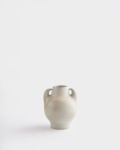 clam lab ceramic vase handled 