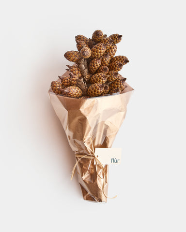 dried raffia palm flower single stem