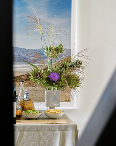 events fresh flowers bar hattie molloy salvia vase aluminum