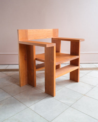 studio bimbi wood club chair cherry designto