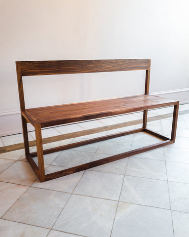 studio bimbi wood dining bench black walnut designto