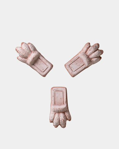 bergs potter planter supports lion paws rose terracotta pot riser