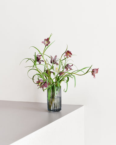 fritillaria meleagris flowers lyngby vase 12.5cm 2.25"